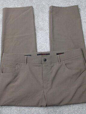 Alberto Pants Mens 38x28 Beige Ceramica Stone Modern Fit Standard 100 Oeko-Tex